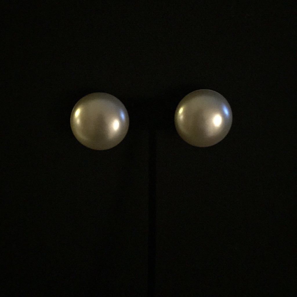 Sterling Silver Pearl Stud Fine Jewelry Earrings 12$